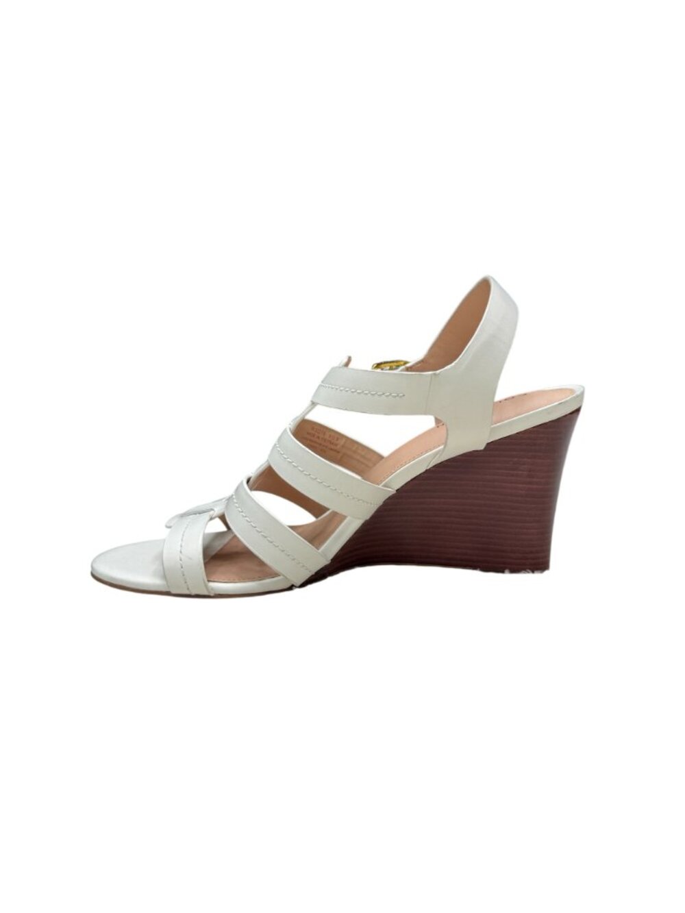 NEW Cole Haan Josie Fisherman Wedge Sandal Women's Cream Leather Strap 8.5B NWOB - Picture 3 of 9